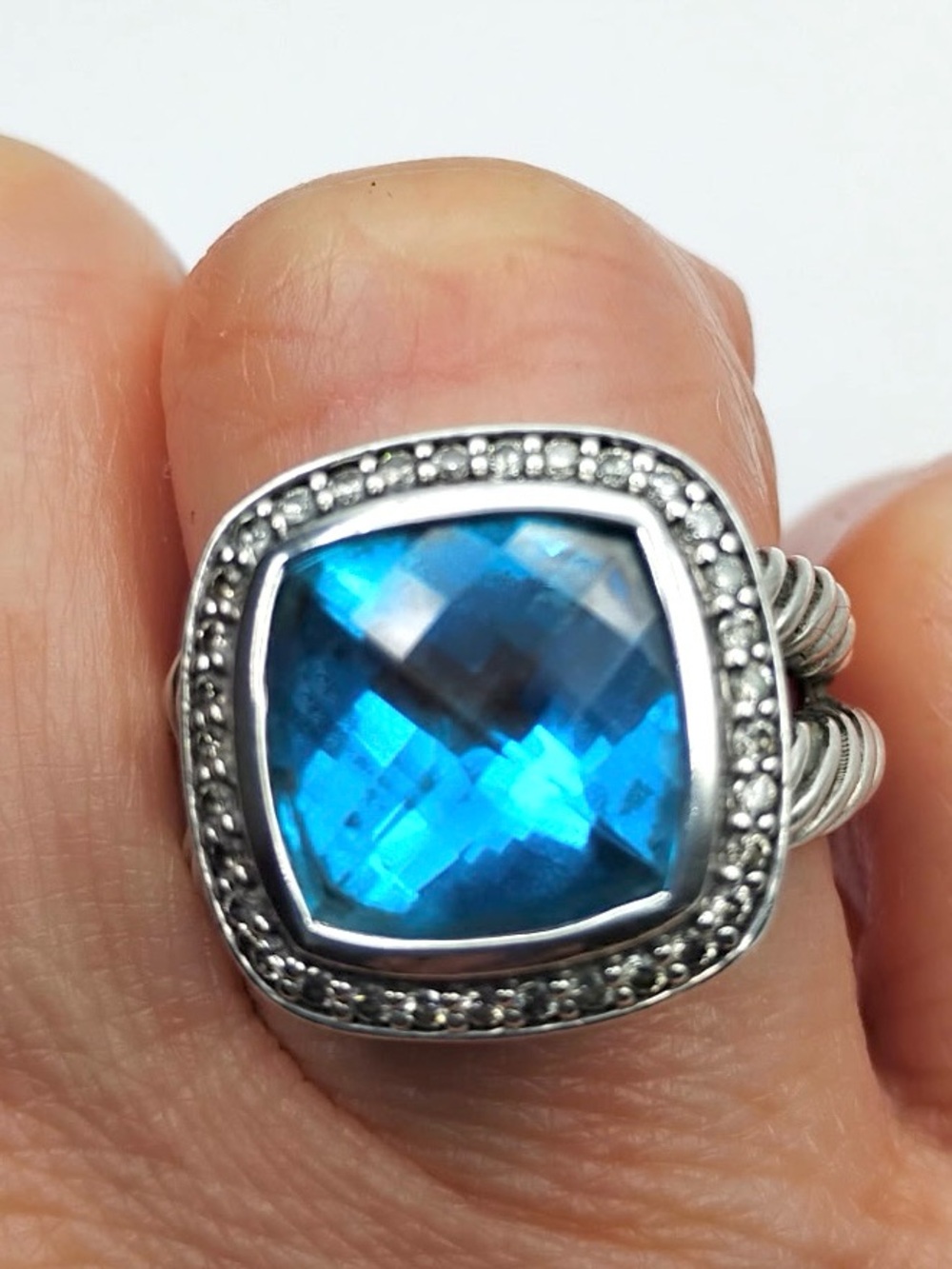 David Yurman Albion 11mm Blue Topaz
Diamond Ring - Picture 5 of 8